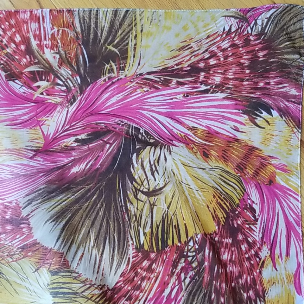 Echo Feather Design Multicolore Oversized Scarf - image 6